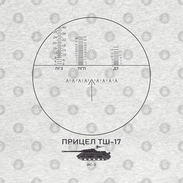 TSH-17 sight on the IS-3 tank (on the light) by FAawRay